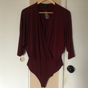 Forever 21 Maroon Bodysuit
